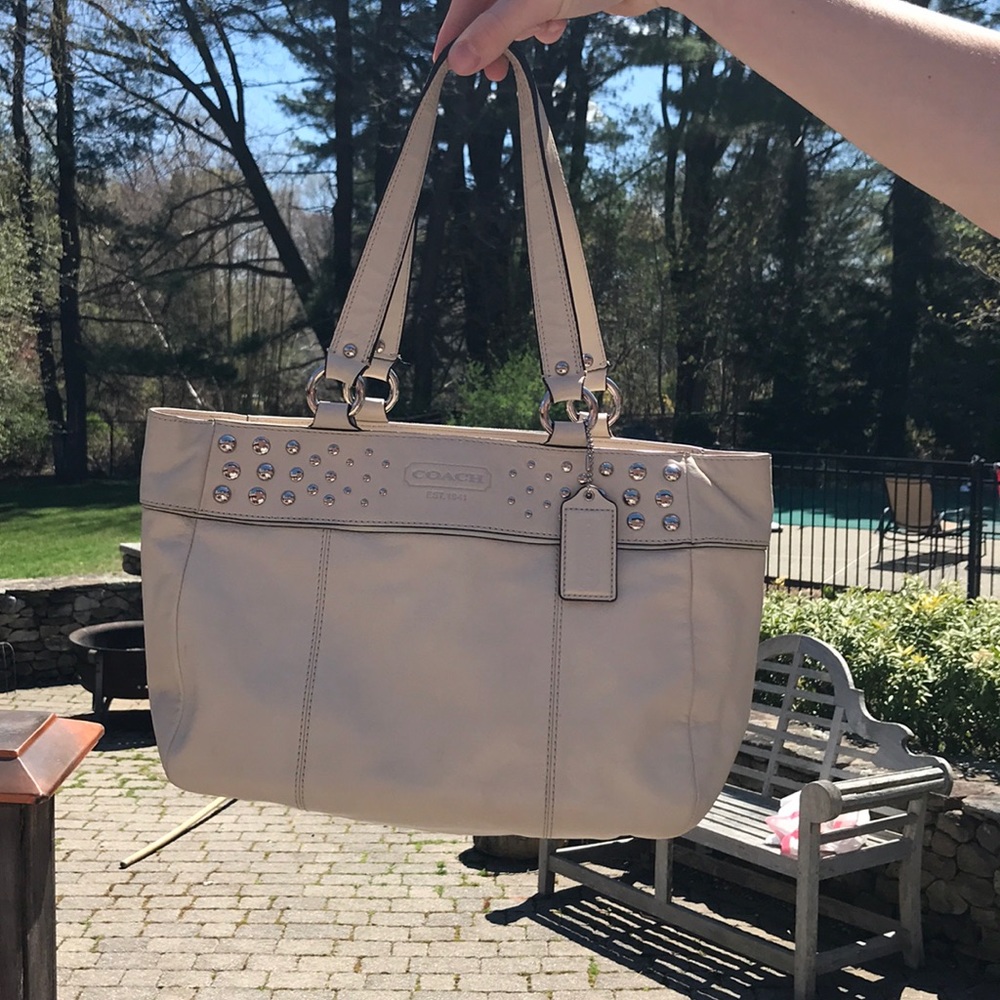 Coach White Bag